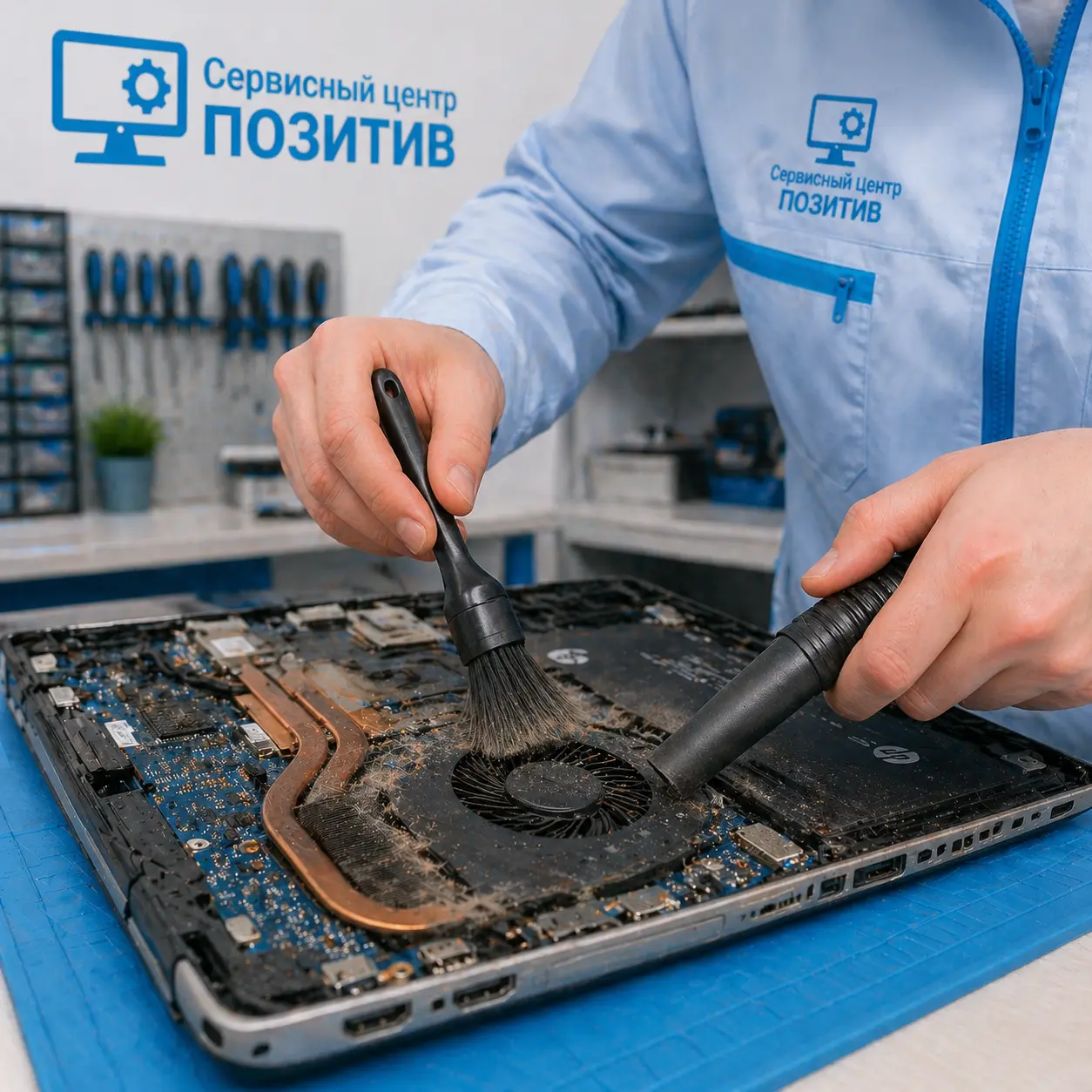 чистка ноутбука HP в Пскове