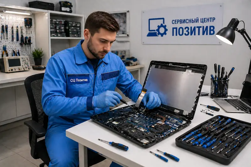 Замена шлейфа матрицы ноутбука в Пскове