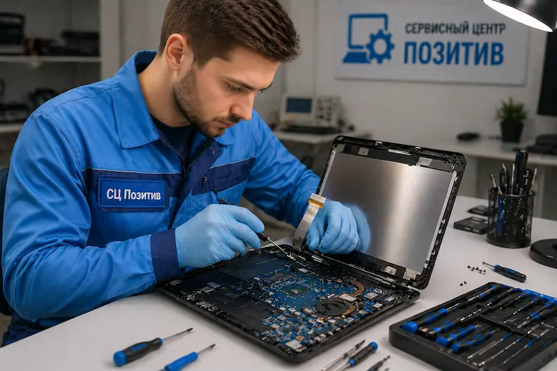 Ремонт шлейфа матрицы ноутбука в Пскове