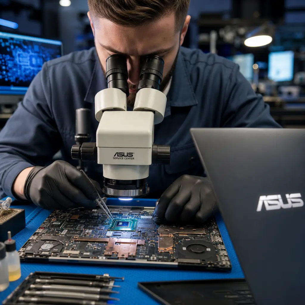 Замена видеокарты ноутбука Asus в Пскове
