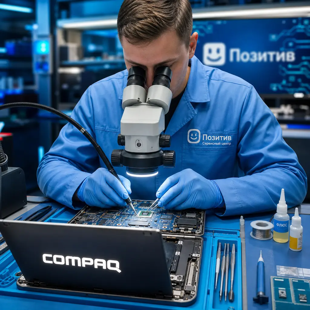 Замена видеокарты ноутбука Compaq в Пскове