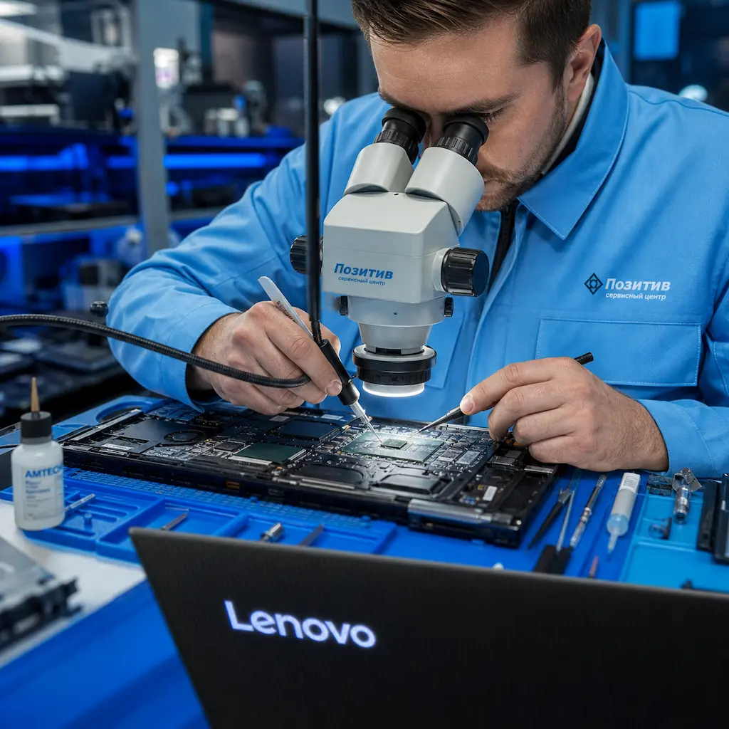 Замена видеокарты ноутбука Lenovo в Пскове