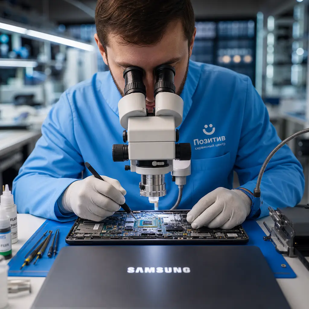 Замена видеокарты ноутбука Samsung в Пскове