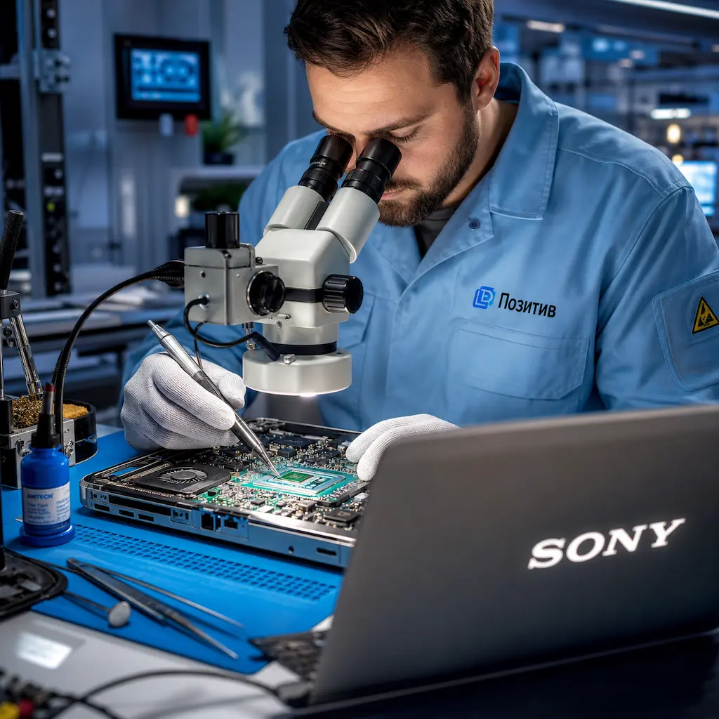 Замена видеокарты ноутбука Sony в Пскове