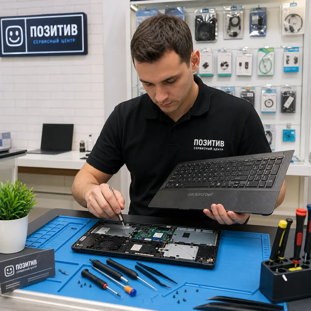 заменить клавиатуру на ноутбуке Packard Bell в Пскове