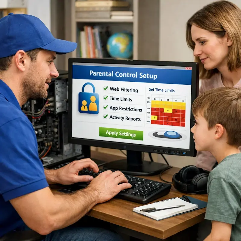 установка родительского контроля в Пскове