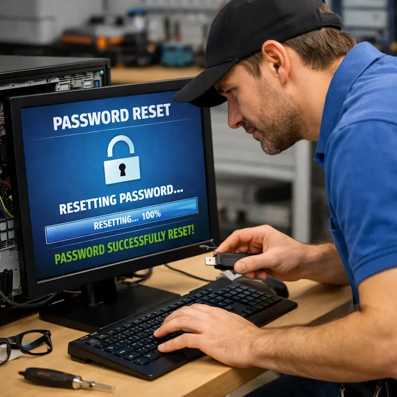 Сброс пароля от компьютера в Пскове