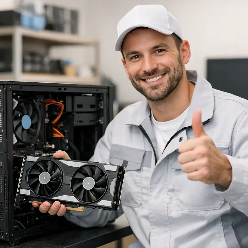 установка видеокарты на ПК в Пскове