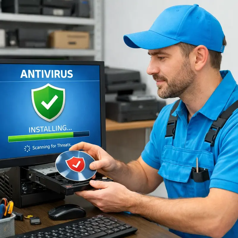 Установка антивируса в Пскове на дому