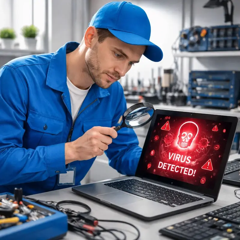 Поиск компьютерных вирусов в Пскове