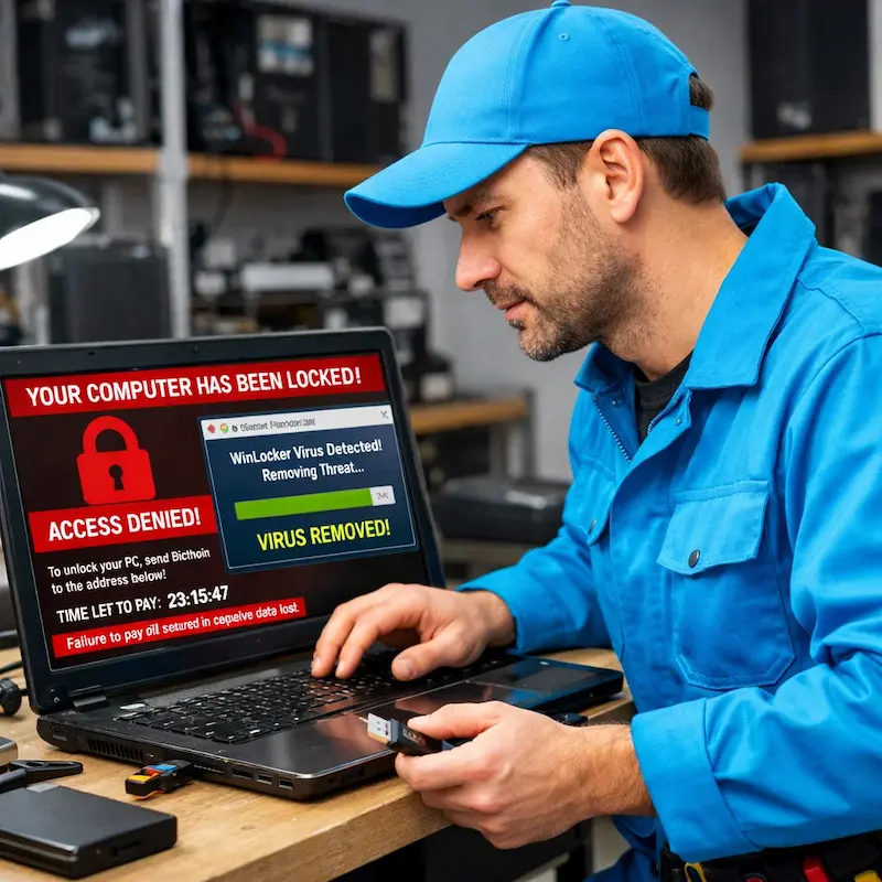 Поможем разблокировать компьютер и ноутбук в Пскове